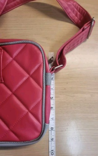 Borsa donna Superdry Mini Alumni - rosa punk/grigio cenere come nuova - Foto 6 di 6