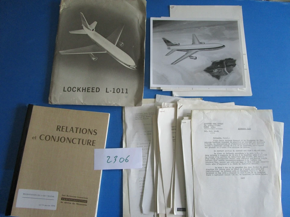 N°2306 : LOCKHEED L-1011 : dossier de presse,informations français 1967-70 - Photo 1/1
