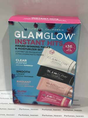 GLAMGLOW INSTANT HITS AWARD WINNING MASK & MOISTURIZER SET!