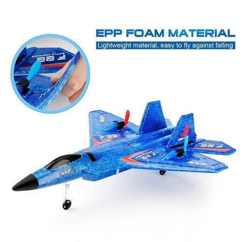 US STOCK 2.4gHz RC Airplanes F22 Jet Remote Control Fighter Night Flight RTF Pla - Picture 8 of 10