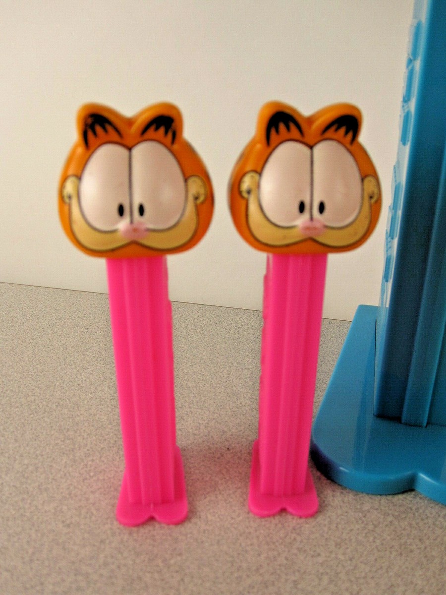 LOT 4 PEZ Garfield the Cat 12” giant retired talking +