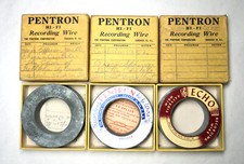 Lot Of 3 Pentron, Echo Recording Wire W/boxes ~ Used