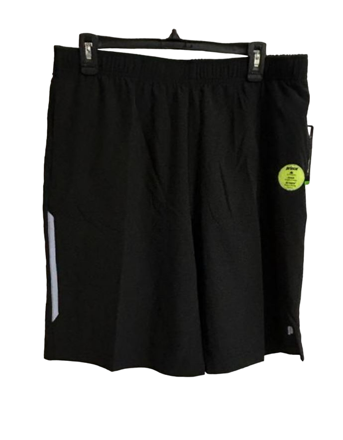 Prince Men's Running Activewear Shorts, Black/White, XL eBay