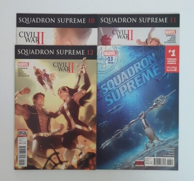 Lot Of 6  2016 Marvel Squadron Supreme Comics #10-15 VF/NM