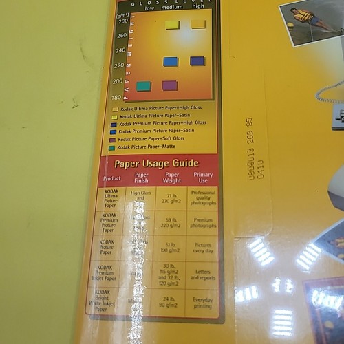 2 Packs KODAK PREMIUM PICTURE PAPER FOR INKJET PRINTS - 8 1/2 X 11 - NEW IN BOX! - Picture 11 of 12