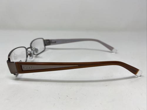 DKNY DY 5566 1034 50-16-135 Mocha Brown Metal Full Rim Eyeglasses Frame +A62 - Picture 5 of 8