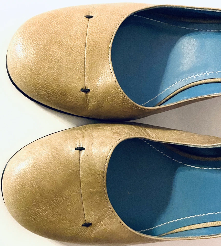 Zapatos de tacón Biala para mujer con punta cerrada de cuero gris con tira trasera Italia 8 Italia ¡EXCELENTE ESTADO USADO! Foto 3 de 4