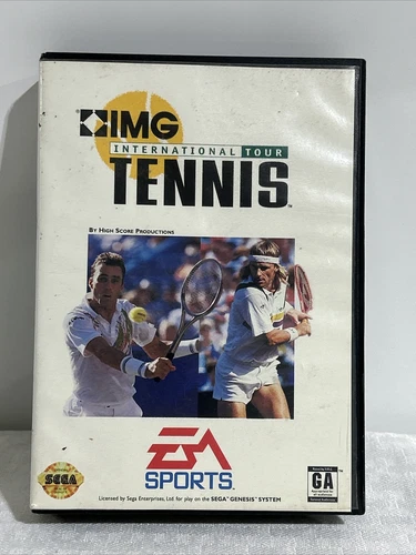IMG International Tour Tennis Sega Genesis Complete in Box CIB Manual TESTED