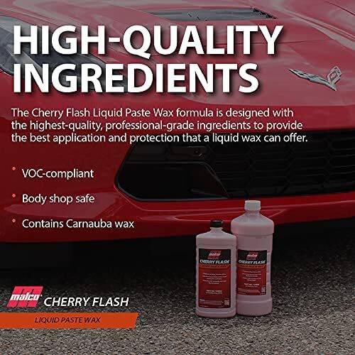 Malco Cherry Flash Automotive Liquid Paste Wax, Protect & Shine Your Car, 1 Gal - Picture 7 of 10