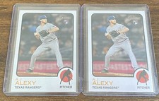 A.J. Alexy 2022 Topps Heritage High Number RC #525 Texas Rangers Lot (2)