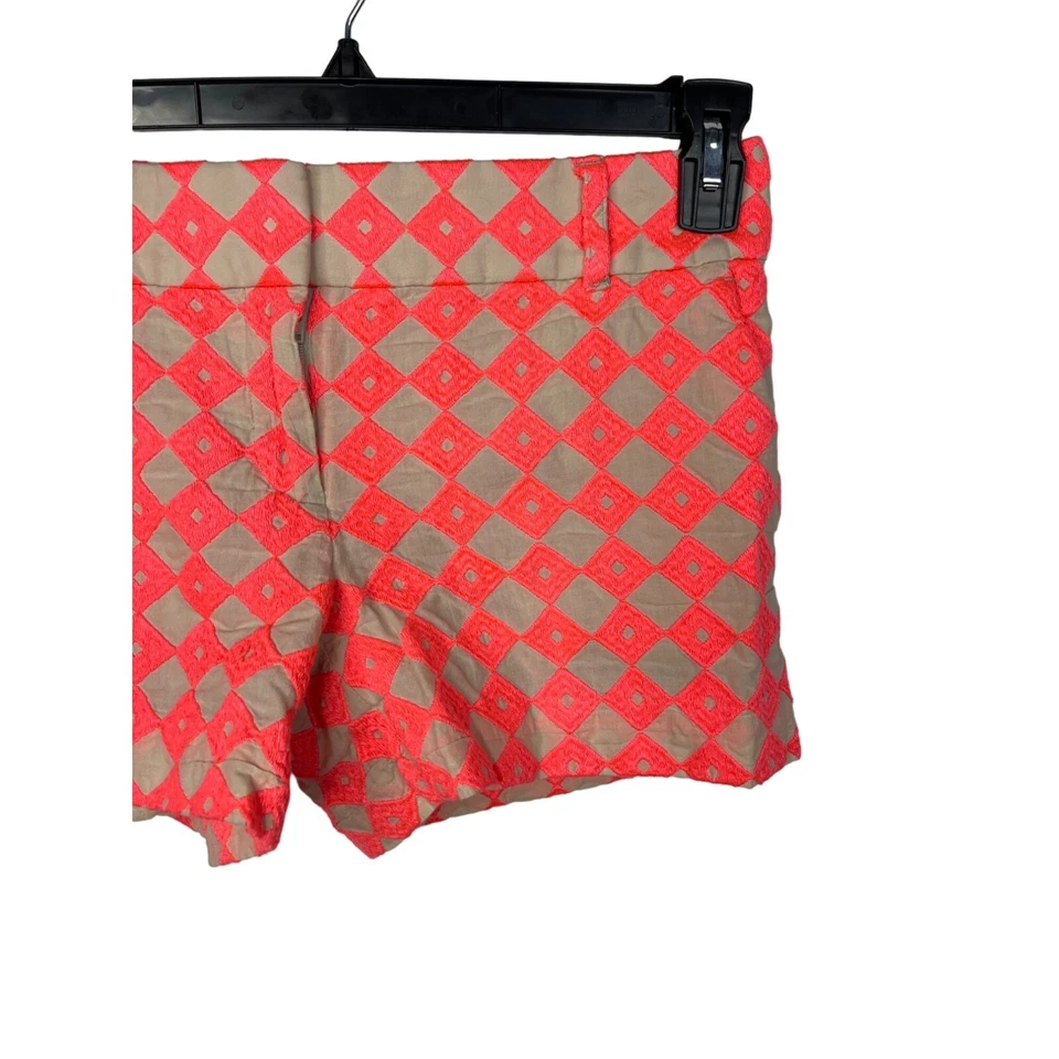 Pantalones Cortos Loft Para Mujer Talla 2 XS Riviera Cortos Naranja Bordado Algodón Informal Foto 3 de 4