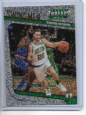 2018-19 Panini Threads Gordon Hayward Swingmen Dazzle Parallel Insert Card