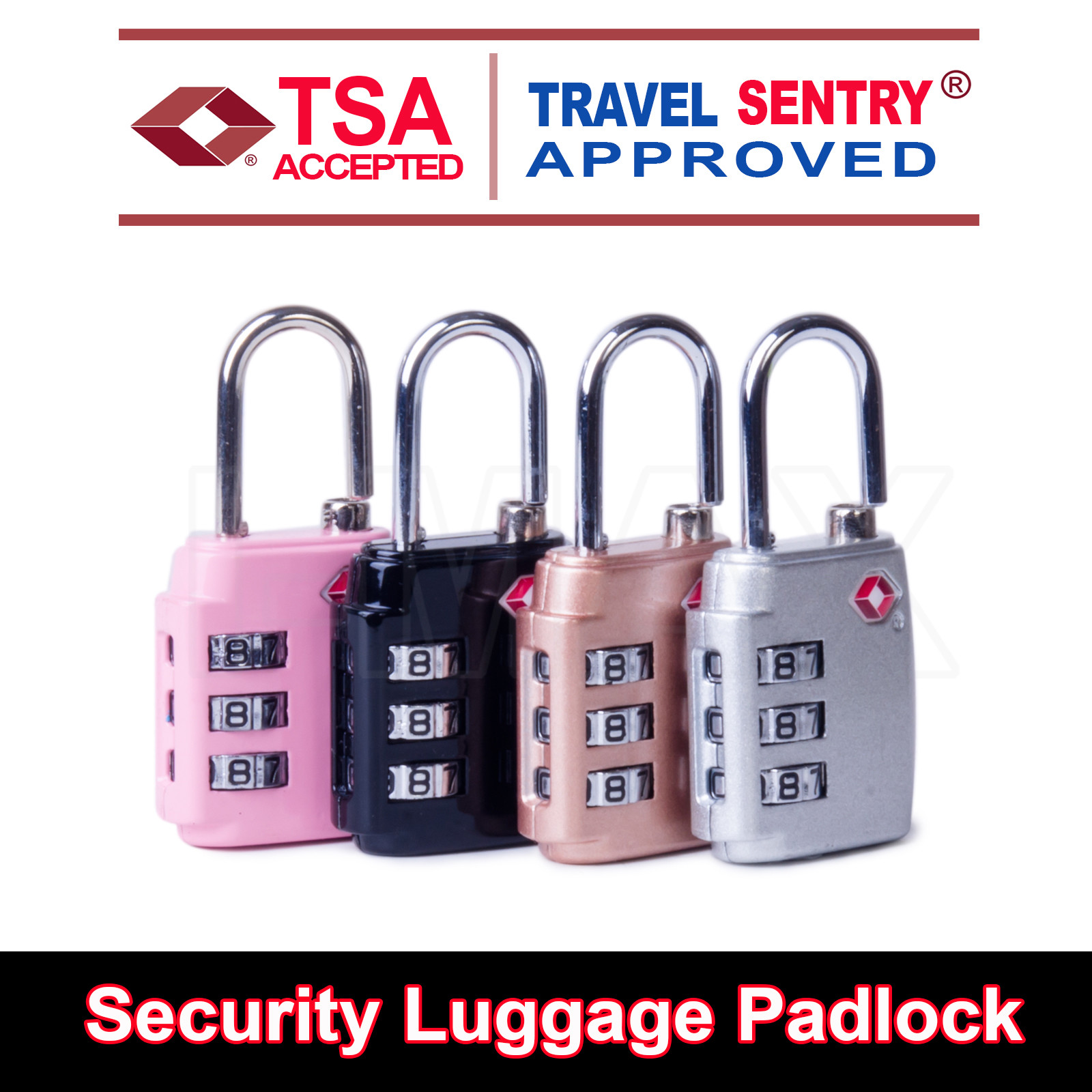 TSA Approved Combination Lock PadLock Locker Locks Security Suitcase