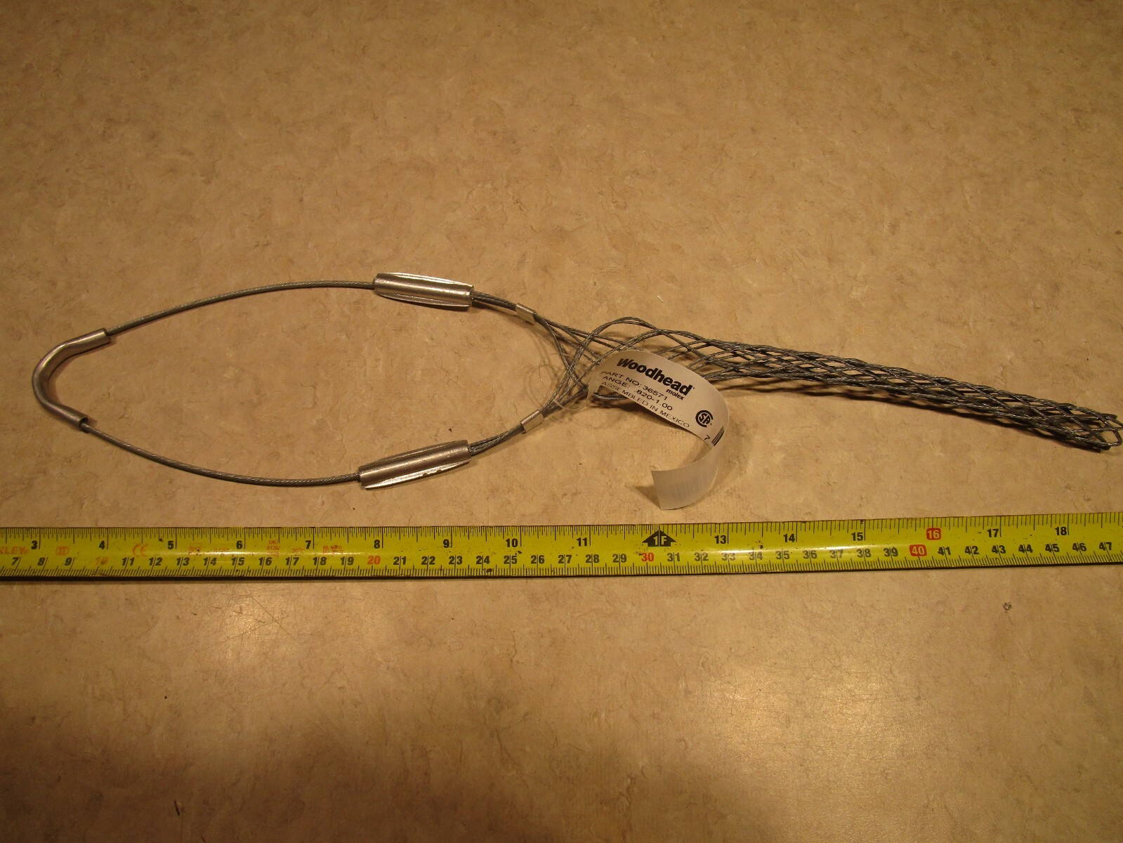 WOODHEAD 36571 SUPPORT GRIP CABLE, Q0014