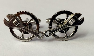 Custom Made Cufflinks Gear Watch Movement Mechanical Construction