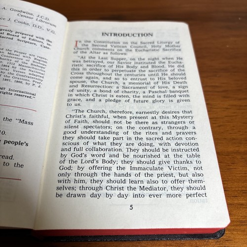 St Joseph Daily Missal And Hymnal 1967 Catholic New Revised Liturgy Leather - Picture 5 of 12