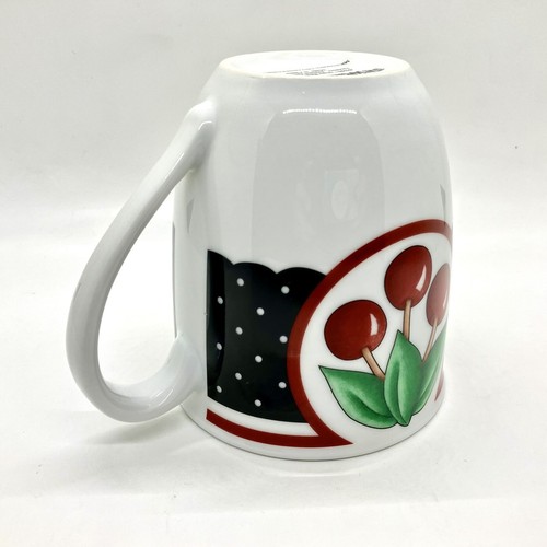 Taza de cameo de cereza roja Mary Engelbreit tazas de té de cacao verde negro de colección - Imagen 9 de 14