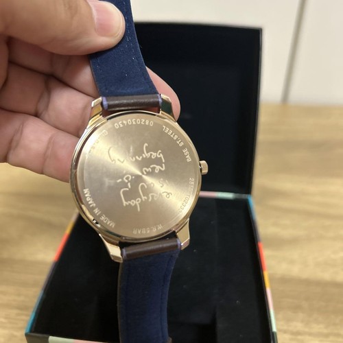 Orologio Paul Smith The City quadrante bordeaux oro R060911 con scatola dal Giappone usato - Foto 6 di 11
