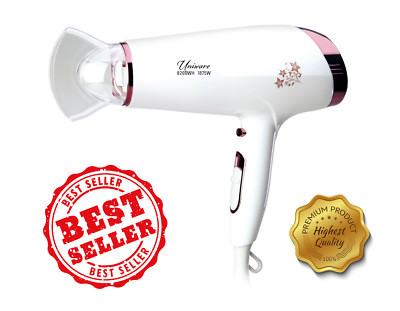 Uniware Hair Dryer,Dry Cool Shot 2-Speed And  3 Heat Setting,1875 Watt