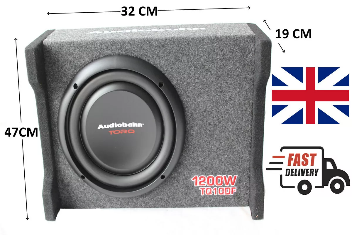 For Car Truck van 10" 1200W Shallow passive Boom Bass box Audio Subwoofer |