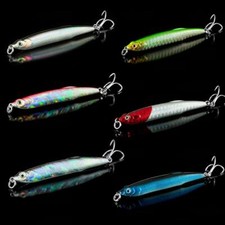 60Pcs 0.4oz 2.75in Minnow Bullet Pencil Sinking Jigs Fishing Lures Crankbait