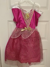 Disney  s Sleeping Beauty Princess Aurora Dress Size 4-6x With Lights/Sound