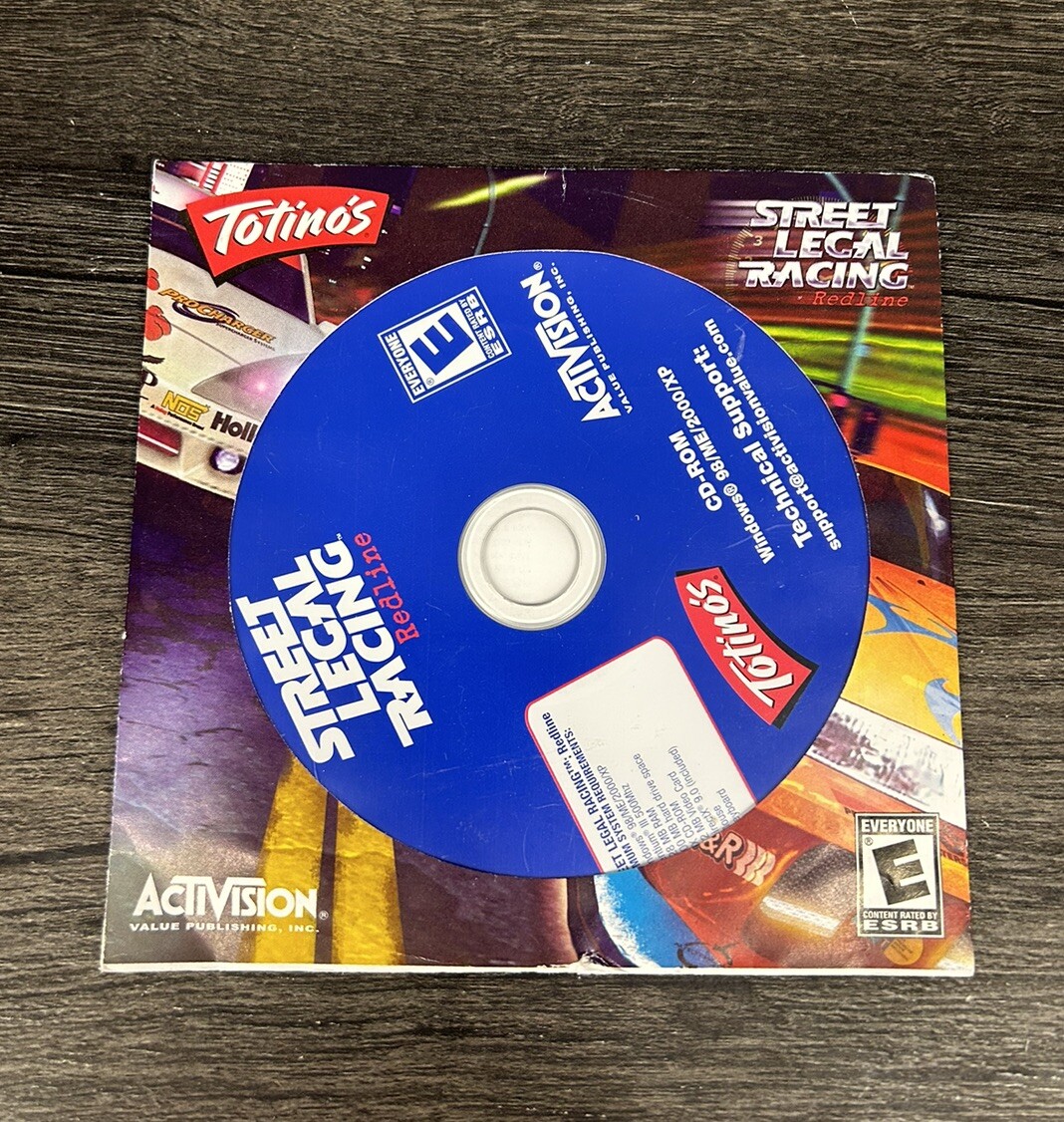 Street Legal Racing Redline Totino's PROMO Disc PC Game NEW