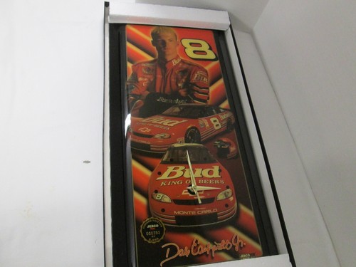 DALE EARNHARDTS JR BUD 8 JEBCO CLOCK MINT IN THE BOX - Picture 3 of 6