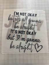 1 -I'm Not Okay Jelly Roll Ready Press DTF transferencia de calor para camisa