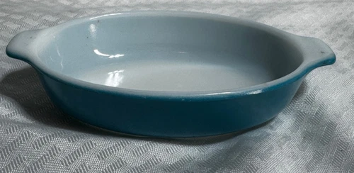 PYREX 10oz HORIZON BLUE PIXIE Corning 700 Au Gratin Souffle Dish Baker