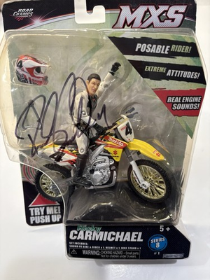 #ad 2009 JAKKS Road Champs MXS Suzuki Autographed Ricky Carmichael $249.95