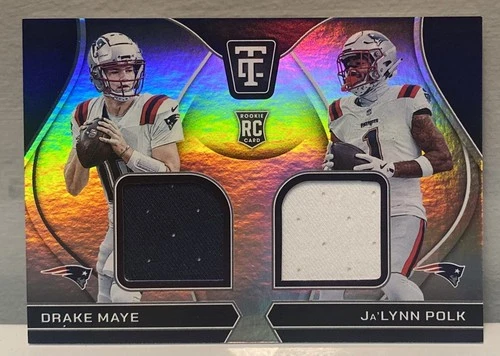2024 Panini Totally Certified - Rookies Dual Swatches Drake Maye, Ja'Lynn Polk