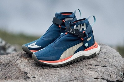 Men's Helly Hansen x Puma Voyage Nitro- Intense Blue Spray Green- Sz 11.5-New