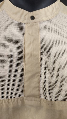 Sergio Valente Herren Hemd Large Kurzarm Kordelzug Buttergelb - Bild 5 von 8