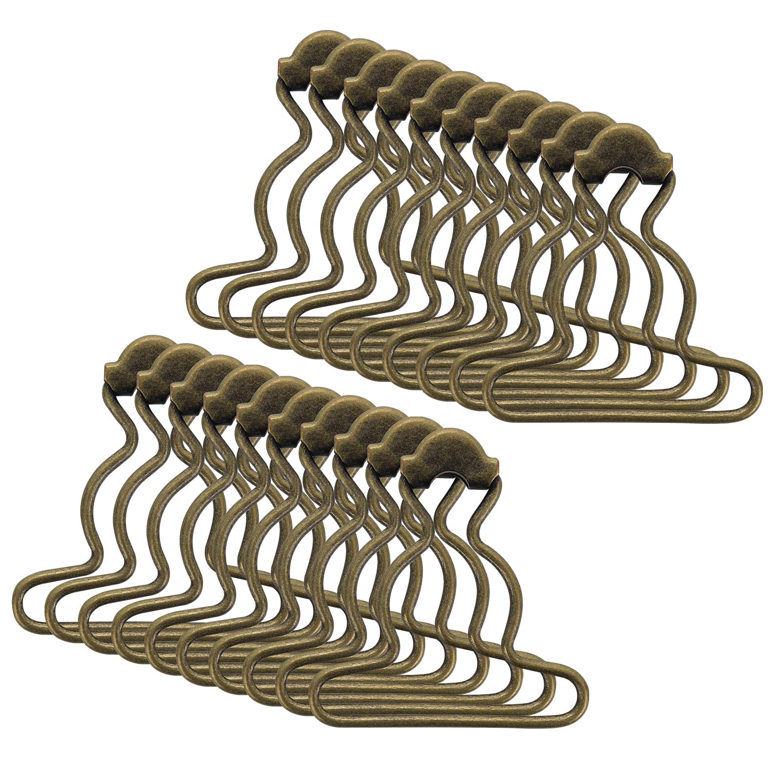 Lusofie 20Pcs Dungaree Suspender Clips Overall Buckles 1.5 Inch Wide Bottom G...