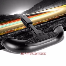 Black 18" Pedal Class III 1.25"/2.00" Receiver 3" Round Trailer Hitch Step Bar