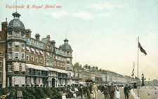 Artistic Vintage Postcard c1910s Hotel Weymouth Dorset England