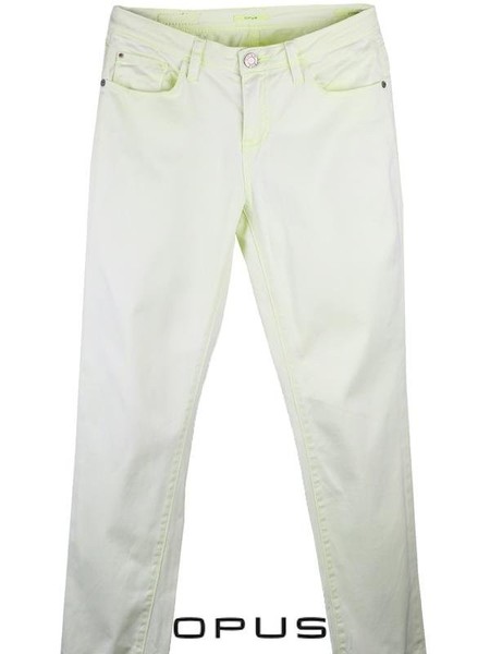 Women Opus Trousers Green Cotton 36