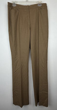 Escada Wool Blend Pants Womens 10 Beige 40 Capsule Office Career Professional