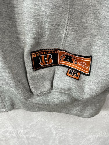 NWT Cincinnati Bengals Mens XL Full Zip Hoodie Size XL NFL Apparel Gray - Picture 3 of 13