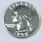 1958 Proof Washington Quarter 90% Silver MINT STATE CONDITION #7476