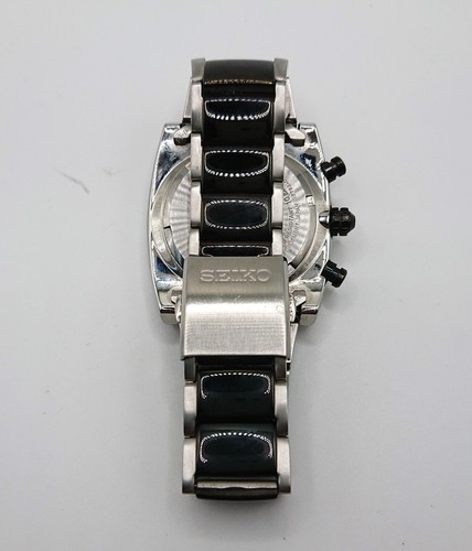 Orologio Uomo SEIKO Cronografo 7T62-0HF0 Data Quarzo - Foto 14 di 16