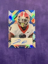 2022 Leaf Metal Draft - Portrait Blue Autographs Zamir White #PA-ZW1 Blue 1/30