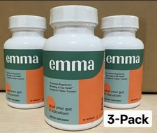 Emma Relief Gut Health  KETO   3-Pack 180 Capsules 