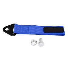 Tow Strap, Universal High Strength Racing Car Tow Strap Tow Rope for Front Blue