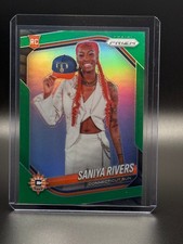 2025 Panini Prizm WNBA- Saniya Rivers #150 Green Prizm (RC)