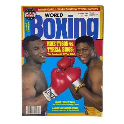 World Boxing Magazine December 1987 Mike Tyson vs Tyrell Biggs Cover No Label