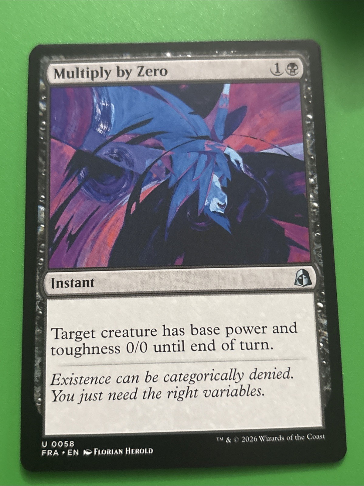Multiply by Zero Reality Fracture Magic MTG TCG CCG Wotc Nm Fra Card 58 Instant