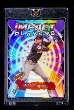 Jackson Merrill RARE REFRACTOR COLORBLAST PRIZM INVESTMENT ROOKIE CARD SP