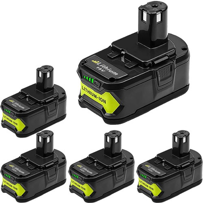#ad #ad 5X 18 Volt 6.0Ah For RYOBI P108 18V One Plus Lithium Ion High Capacity Battery $175.99